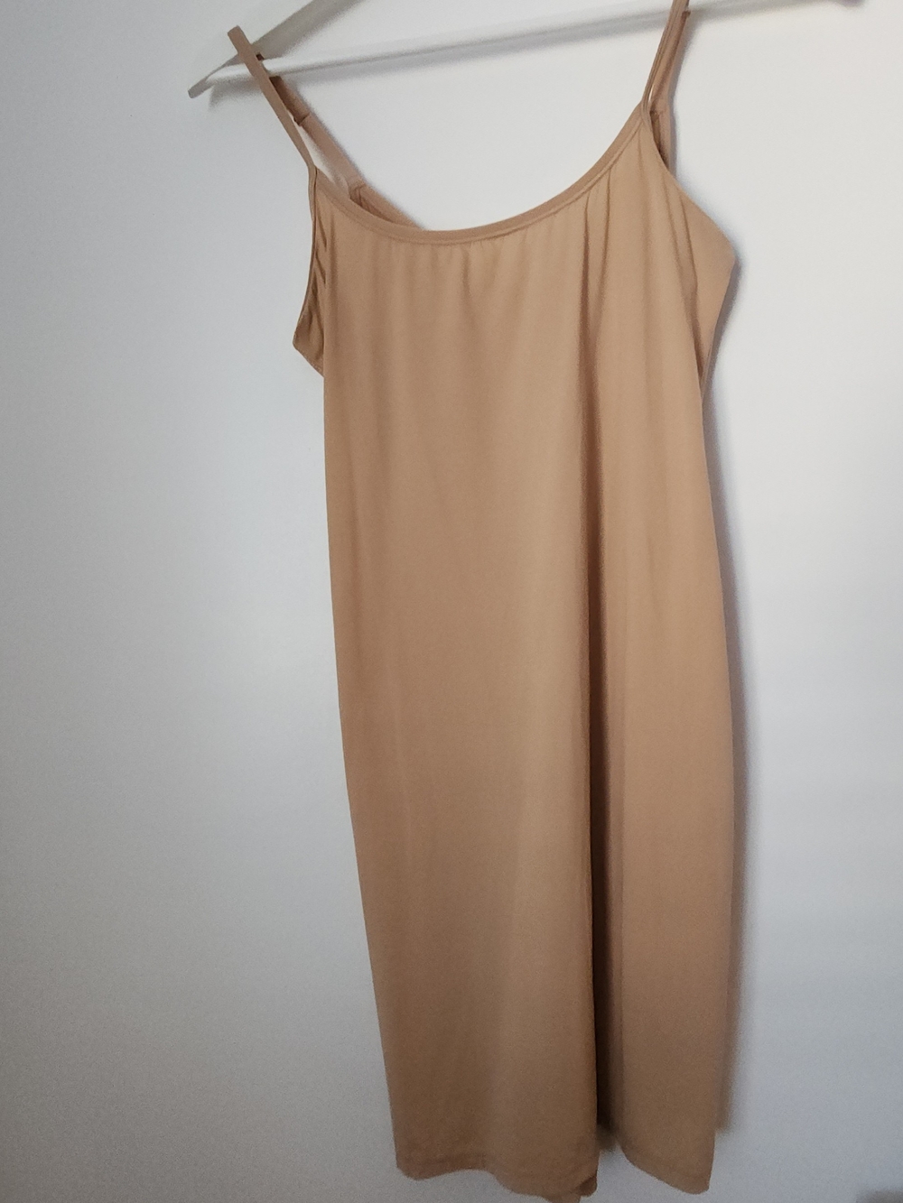 SKIMS Tan Slip Dress with Thin Spaghetti Straps NWT